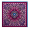 Pochette Mandala dell'Arte Viola e Rosa Seta