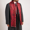 PRE-ORDER - Star of the Garden Red and Blue Twill Silk Scarf