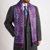 PRE-ORDINAZIONE - Sciarpa Giardino Eterno Viola Seta Twill