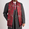 PRE-ORDINAZIONE - Sciarpa Giardino Eterno Burgundy Seta Twill