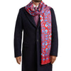 Sciarpa Giardino di Agrigento Rosso Seta Twill