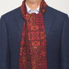 Multicolour Sicilian Mosaic Double Face Wool Scarf