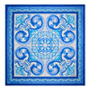 Foulard Santo Stefano Bianco e Azzurro Seta Twill