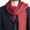 PRE-ORDINAZIONE - Sciarpa Medaglioni Classici Bordeaux Lana