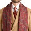 PRE-ORDINAZIONE - Sciarpa Paisley Classico Bordeaux Lana