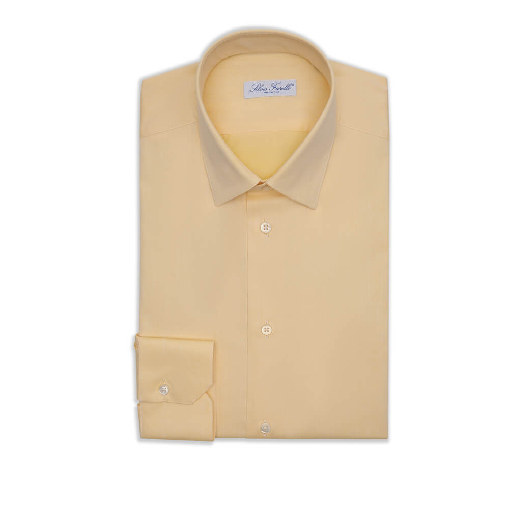 big and tall casual dress shirts The Prince Yellow Sartorial Cotton Shirt