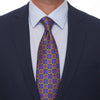 The Prince Yellow Blue and Purple Duchesse Silk Tie