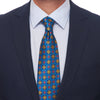 The Prince Blue and Yellow Duchesse Silk Tie