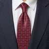 Scicli Burgundy Pink Red Duchesse Silk Tie