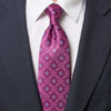 The Sicilian Prince Magenta Duchesse Silk Tie
