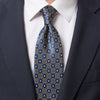 Scicli Blue and Yellow Duchesse Silk Tie