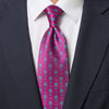 Sicilian Harvest Magenta and Green Duchesse Silk Tie