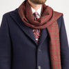 Sciarpa Bordeaux Medaglione Imperiale Lana