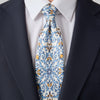 The Flower of Venice White Duchesse Silk Tie