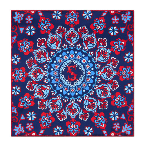 Royal Monogram S Silk Pocket Square