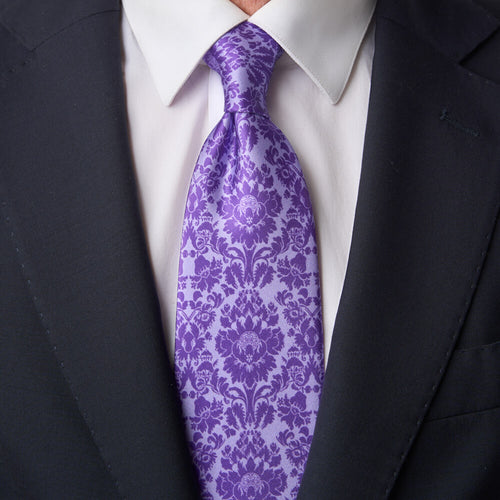 Mauritshuis Museum Wallpaper Purple Duchesse Silk Tie