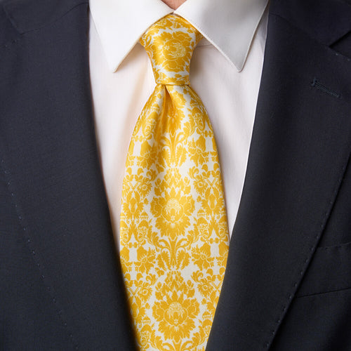 Mauritshuis Museum Wallpaper Yellow Duchesse Silk Tie