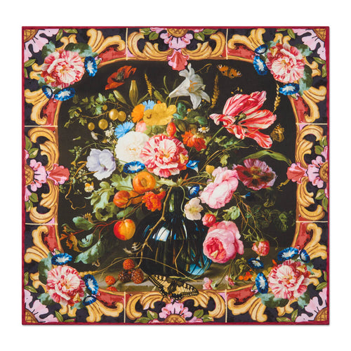 Vase of Flowers Silk Pocket Square
