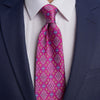 Palazzo Butera Magenta Duchesse Silk Tie