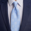 Sicilian Baroque Light Blue Duchesse Silk Tie