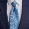 Modica Light Blue Duchesse Silk Tie
