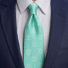 Sicilian Baroque Green Duchesse Silk Tie
