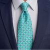 Quattro Canti Green Duchesse Silk Tie
