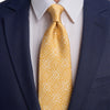 Sicilian Baroque Yellow Duchesse Silk Tie
