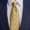 Cathedral of Noto Yellow Duchesse Silk Tie