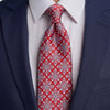 Lampedusa Burgundy Duchesse Silk Tie