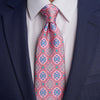 Cathedral of Noto Pink Duchesse Silk Tie