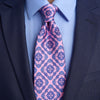 Royal Sicily Pink and Blue Duchesse Silk Tie