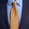 Quattro Canti Orange Duchesse Silk Tie
