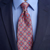 Eternal Sicily Coral Duchesse Silk Tie
