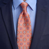 Cathedral of Noto Orange Duchesse Silk Tie
