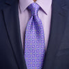 Duomo of Saint Agatha Purple Duchesse Silk Tie