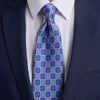 Templum Purple and Blue Duchesse Silk Tie