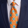 Domus Orange Duchesse Silk Tie