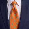 Romulus Orange Duchesse Silk Tie