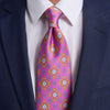 Romulus Fuchsia Duchesse Silk Tie