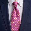 Constantinus Magenta Duchesse Silk Tie