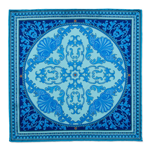 Imperium Blue Silk Pocket Square