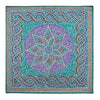 Roman Mosaic Green Silk Pocket Square