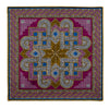 Musivum Pink and Yellow Silk Pocket Square