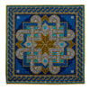 Musivum Yellow and Blue Silk Pocket Square