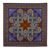 Musivum Purple and Orange Silk Pocket Square