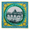 Glory of St.Peter's Yellow and Green Silk Pocket Square
