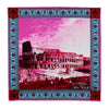 The Colosseum Fuchsia Silk Pocket Square