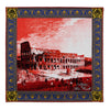 The Colosseum Red Silk Pocket Square