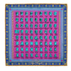 Pochette Gli Imperatori Fucsia e Azzurro Seta